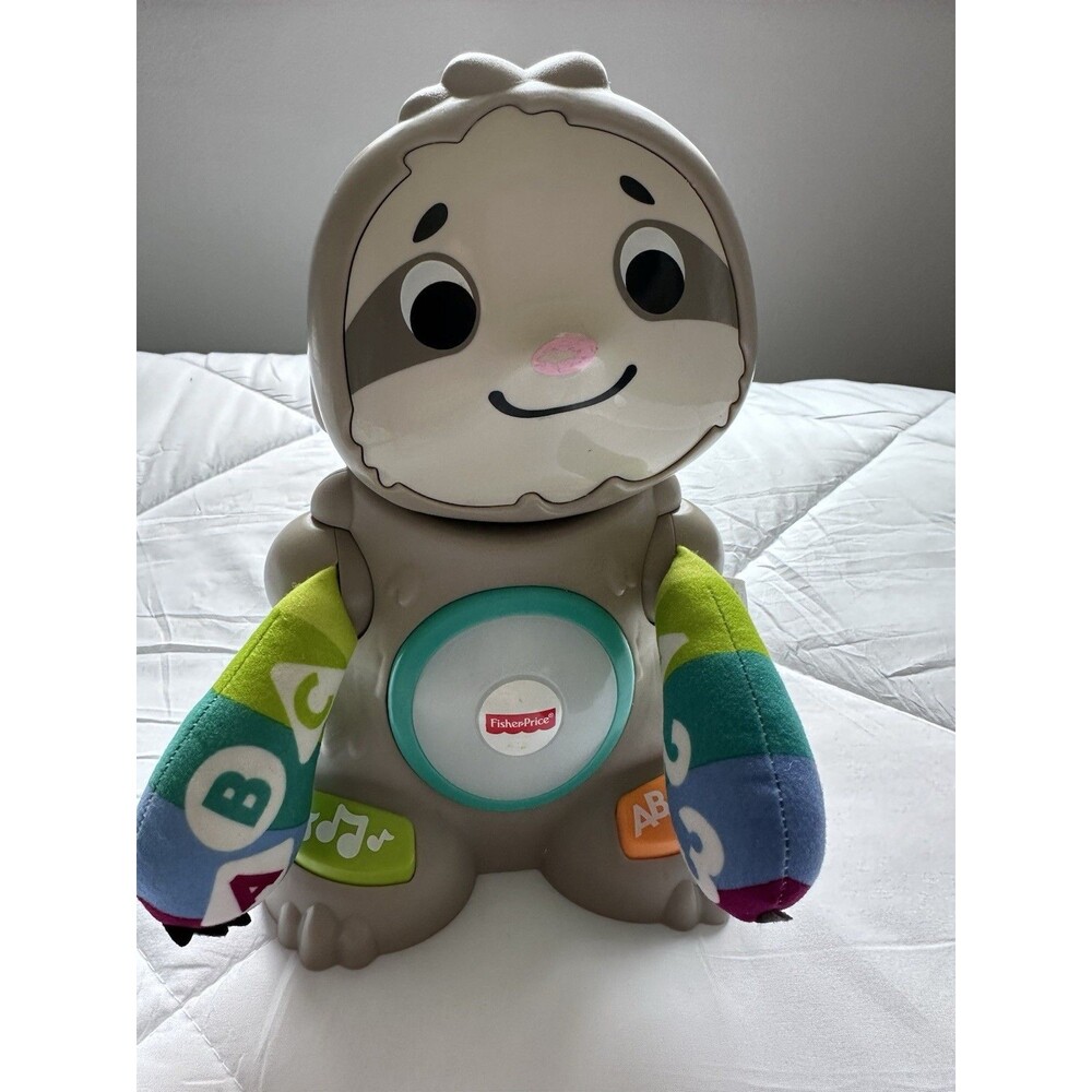 Fisher-Price Linkimals Musical Sloth Toy with ABCs and 123s Linkimal